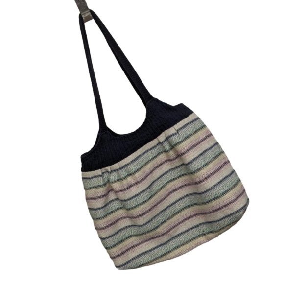 AEO American Eagle Outfitters Striped Shoulder Bag Everyday Shopping - Picture 2 of 10